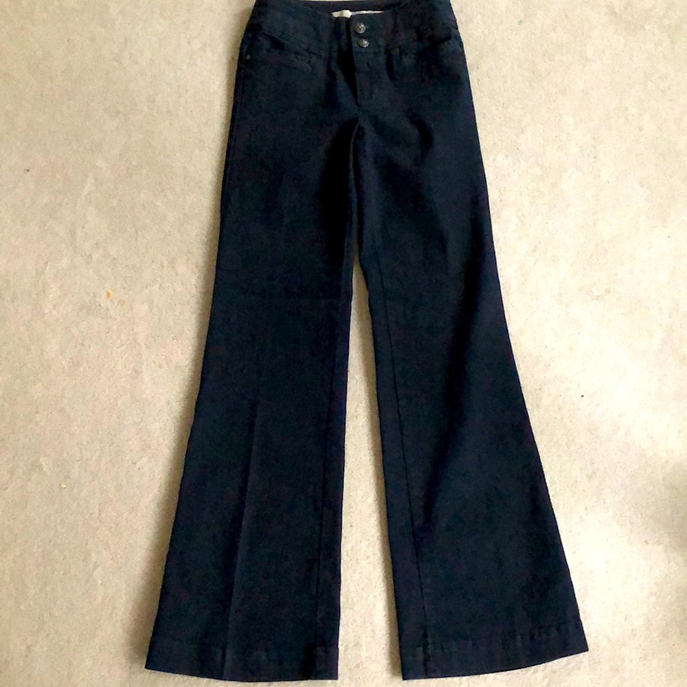 Dark indigo flare leg jeans NWOT